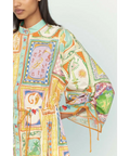 Alemais X Go-To Holiday Collab Mini Dress Yellow Size 14 - 14 / Multi - Dresses