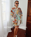 Alemais X La Sirena Exclusive Michelle Mini Dress - 16 / Multi - Dresses