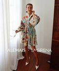 Alemais X La Sirena Exclusive Michelle Mini Dress - 16 / Multi - Dresses