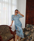Alemais X La Sirena Villa Romantica Midi Dress - 16 / Blue - Dresses
