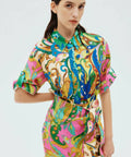 ALEMAIS - Alemais Yvette Linen Shirt and Sarong Skirt Set
