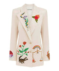 Alemais Zelda Embroidered Blazer Print Size 16 - 16 / Multi - Coats