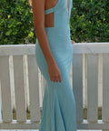 Alex Perry Blue Halter Gown - 6 / Blue - Dresses