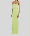 Alex Perry Green Cassidy Strapless Column Gown - Dresses