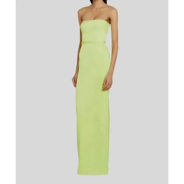 Alex Perry Green Cassidy Strapless Column Gown - Dresses