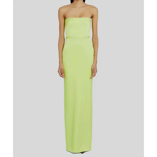 Alex Perry Green Cassidy Strapless Column Gown - Dresses