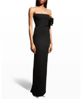 Alex Perry Grey Cassidy Strapless Column Gown - 6 / Black - Dresses