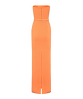 Alex Perry Orange Cassidy Strapless Column Gown - Dresses