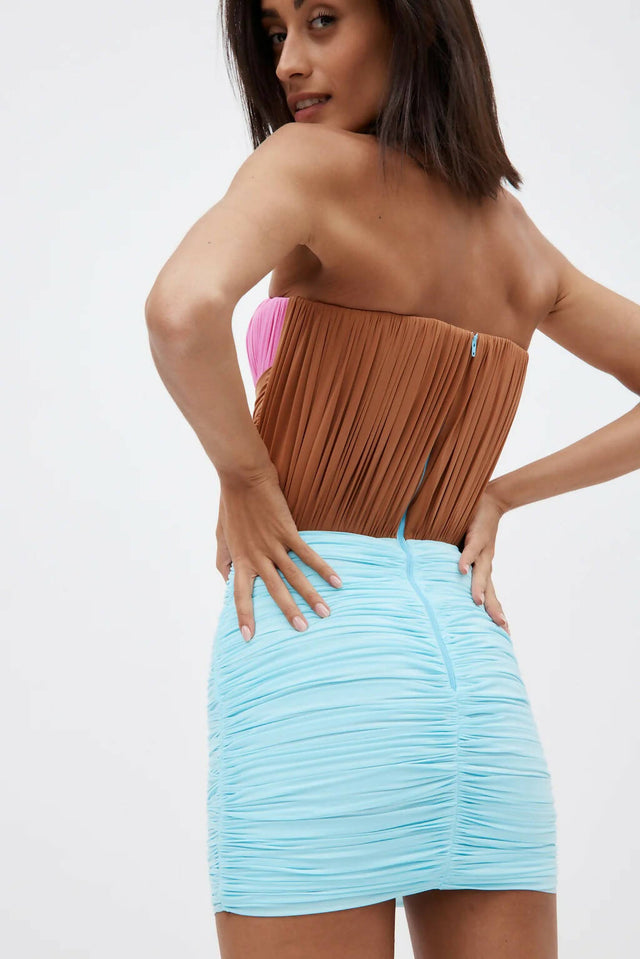 Alex Perry Stone Multi Mini Dress - 8 / Multi - Dresses