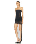 Alex Perry Strapless Longline High Low Mini Dress Black Size 8 & 10 - Dresses