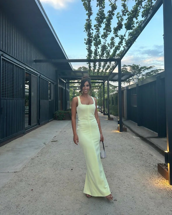 Alexander Wang Chenille Maxi Dress - 8 / Yellow - Dresses