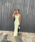 Alexander Wang Chenille Maxi Dress - 8 / Yellow - Dresses