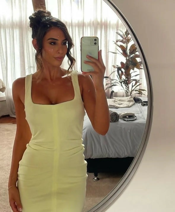 Alexander Wang Chenille Maxi Dress - 8 / Yellow - Dresses