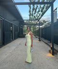 Alexander Wang Chenille Maxi Dress - 8 / Yellow - Dresses