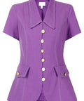 Alice McCall Sweet Valentine Set (Jacket Size 8 Pants Size 6) - 6 / Violet - Outfit Sets