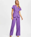 Alice McCall Sweet Valentine Set (Jacket Size 8 Pants Size 6) - 6 / Violet - Outfit Sets