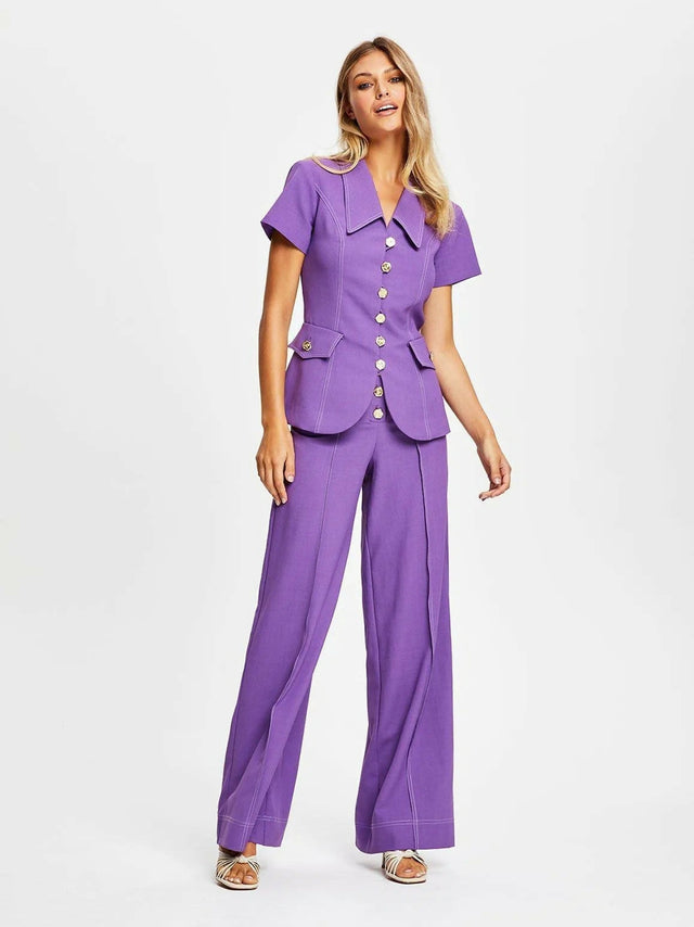 Alice McCall Sweet Valentine Set (Jacket Size 8 Pants Size 6) - 6 / Violet - Outfit Sets