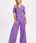 Alice McCall Sweet Valentine Set (Jacket Size 8 Pants Size 6) - 6 / Violet - Outfit Sets