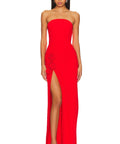 Amanda Uprichard Wolfe Gown in Crimson - 8 / Red - Dresses