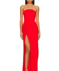 Amanda Uprichard x Revolve Wolfe Gown Crimson Red - 8 / Red - Dresses