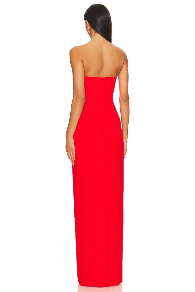 Amanda Uprichard x Revolve Wolfe Gown Crimson Red - 8 / Red - Dresses
