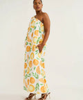Ambra Maddalena Ophelia Dress In Orange - 10 / Print - Dresses