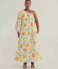 Ambra Maddalena Ophelia Dress In Orange - 10 / Print - Dresses