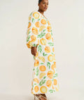 Ambra Maddalena Ophelia Dress In Orange - 10 / Print - Dresses