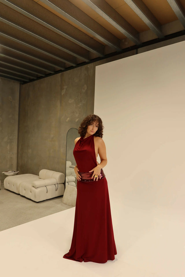 Ance Gria Adele Gown - 10 / Red - Dresses