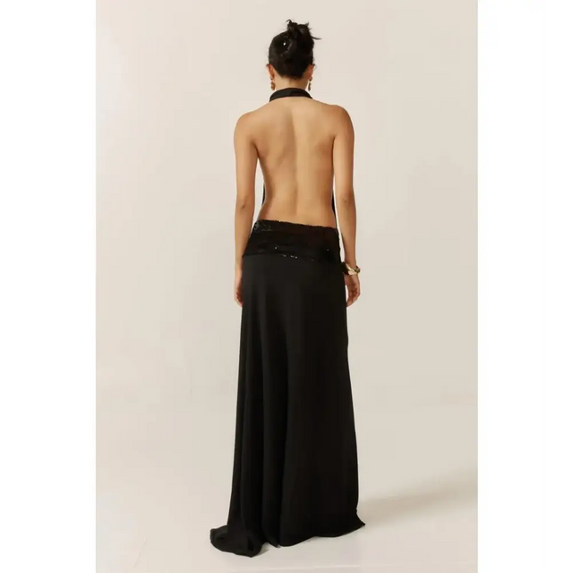 Ance Gria Adele Gown Black - Dresses