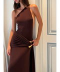 Ance Gria Gaia Gown Brown Size 8 - 8 / Brown - Dresses