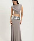 Ance Gria Lune Top & Skirt Set Grey Size XS / AU 6 - 6 / Grey - Outfit Sets