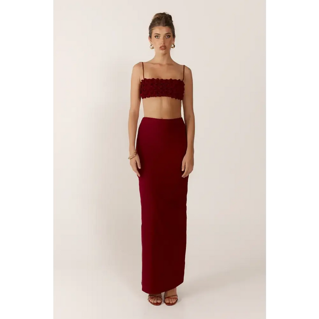 Ance Gria Micro Jude Set - Wine - 8 / Red - Outfit Sets