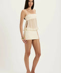 Ance Gria Romeo Mini Cream Dress - Dresses