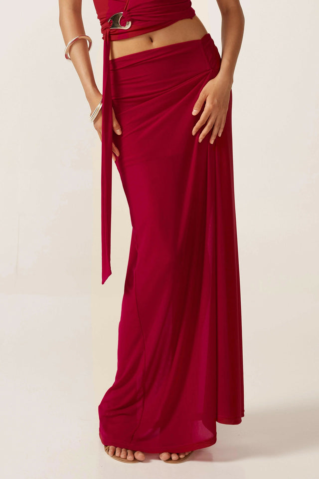 Ance Gria Sardinia Set in Raspberry - 8 / Red - Outfit Sets