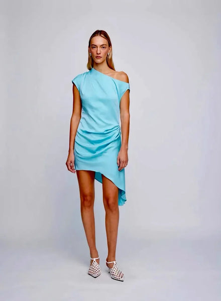 Anna Quan Flora Mini Dress Blue Passion For Fashion