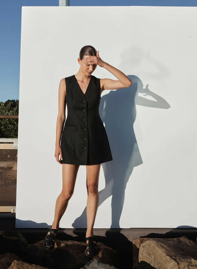 Anna Quan Remi Dress - 4 / Black - Dresses