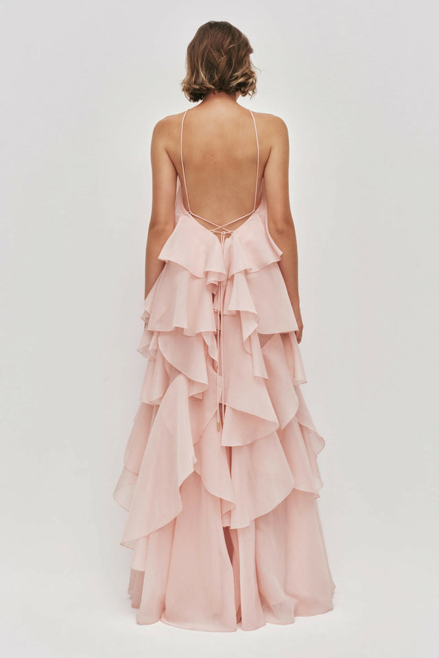 AJE Pandorea Layered Maxi Dress Pink