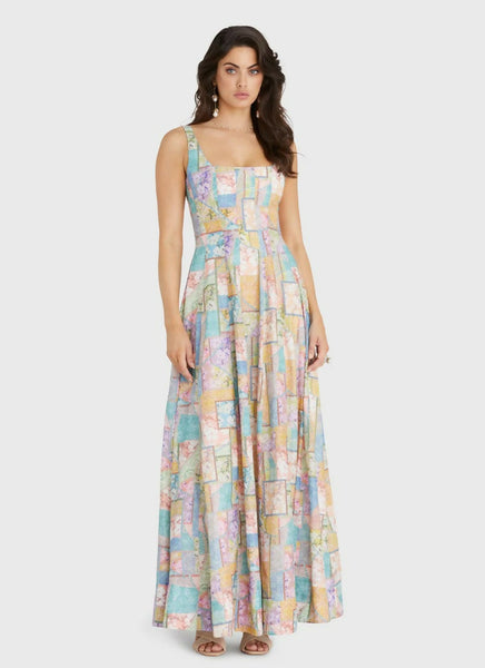 claudette maxi dress Aqua Blu Claudette Maxi Dress