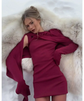 Arakii Knit Mini Dress Red Size XS - 6 / Red - Dresses