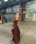 Arcina Ori Bella Dress - 6 / Brown - Dresses