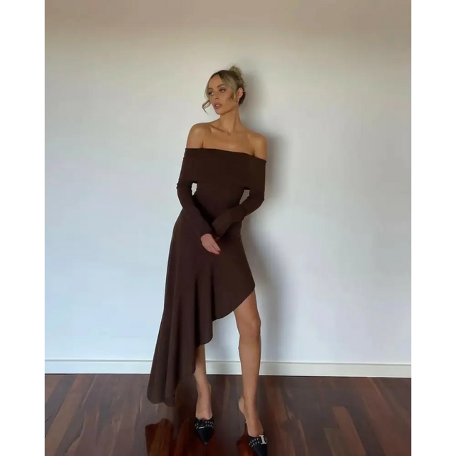 Arcina Ori Bella Dress - 6 / Brown - Dresses