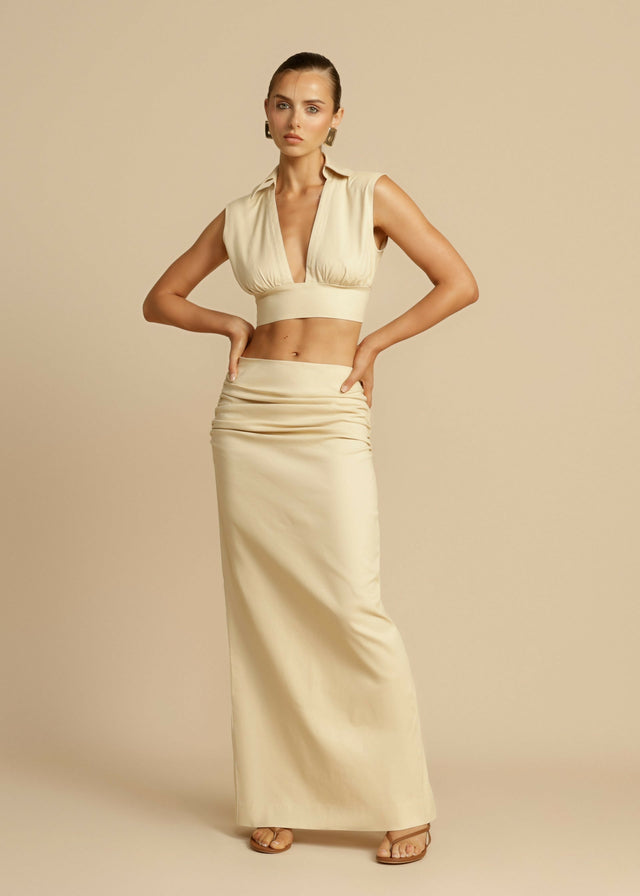 Arcina Ori Carmen Top and Skirt Set - 8 / Nude - Outfit Sets