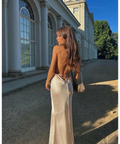 Arcina Ori Daniella Bias Cut Gown - 6 / Ivory - Dresses