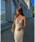 Arcina Ori Daniella Bias Cut Gown - 6 / Ivory - Dresses