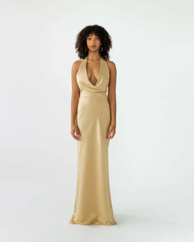 Arcina Ori Daniella Dress Gold - 8 / Gold - Dresses