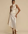 Arcina Ori Franka Midi Dress Ivory - 8 / Ivory - Dresses