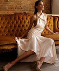 Arcina Ori Franka Midi Dress Ivory - 8 / Ivory - Dresses