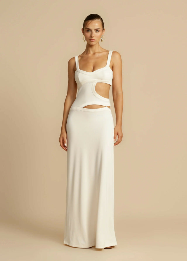 Arcina Ori Jetta Maxi Dress - 8 / White - Dresses