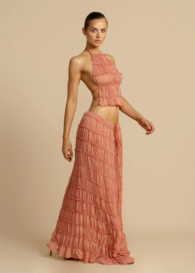 Arcina Ori Juliette Set in Peach - 8 / Peach - Outfit Sets